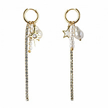 Earrings made of gold-plated stainless steel KST3001