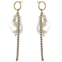 Earrings made of gold-plated stainless steel KST3002