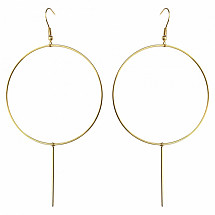 Earrings made of gold-plated stainless steel KST2995