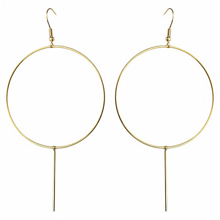 Earrings made of gold-plated stainless steel KST2995