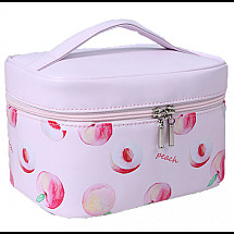 Foldable cosmetic bag, peaches, KS72 case