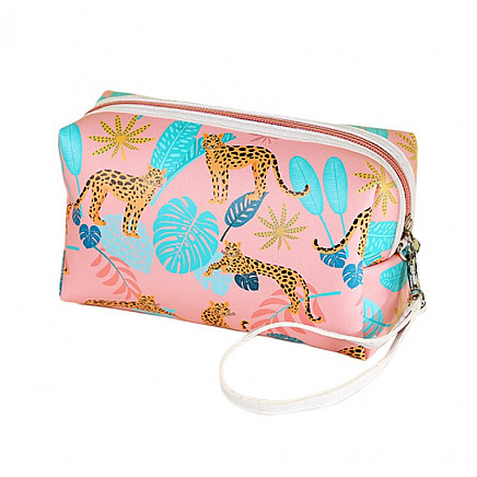 Extendable longitudinal cosmetic bag safari case KS81