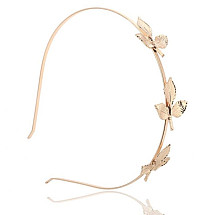 Hairband with 3 gold leaves O159