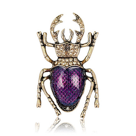 Decorative beetle brooch BZ88