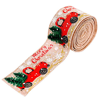 Christmas ribbon Christmas Beige KSN71