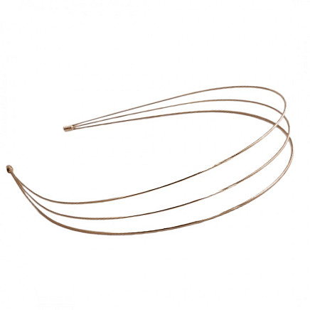 Delicate gold metal hairband O489