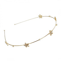 Delicate metal flower hairband O488