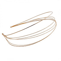 Delicate gold metal hairband O490