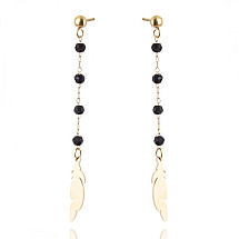 Earrings made of 14k gold-plated stainless steel KST2638