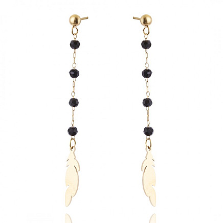 Earrings made of 14k gold-plated stainless steel KST2638