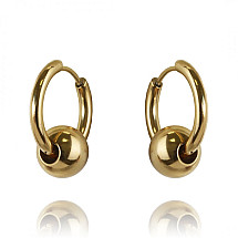 Earrings made of 14k gold-plated stainless steel KST2717