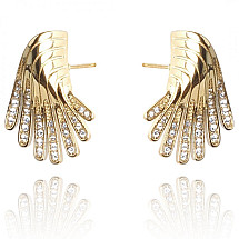 Earrings made of 14k gold-plated stainless steel KST3045