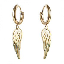 Earrings made of 14k gold-plated stainless steel KST3058