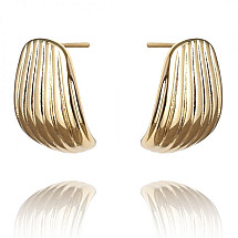 Earrings made of 14k gold-plated stainless steel KST3044