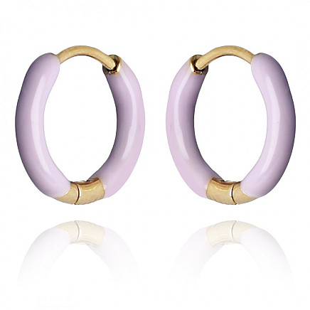 Earrings made of gold-plated stainless steel KST3057