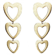 Earrings made of gold-plated stainless steel KST3051