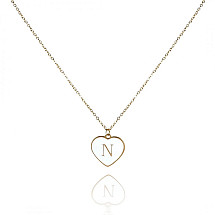 Necklace made of 14k gold-plated stainless steel NST2058N