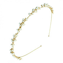 Hairband decorated with gold pearls O530