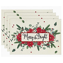 Christmas table mat 30x45 cm rectangular MP27