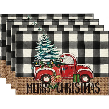 Christmas table mat 30x45 cm rectangular MP28