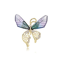 CRYSTAL decorative brooch butterfly BZ99