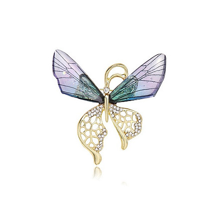 CRYSTAL decorative brooch butterfly BZ99