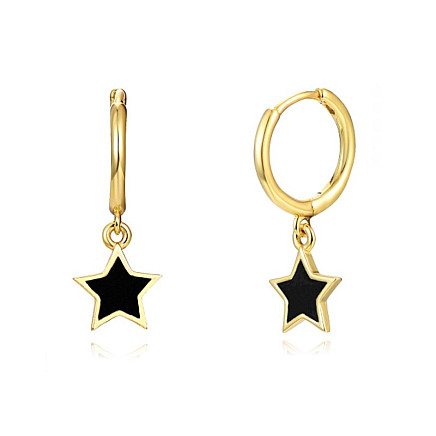 Earrings made of gold-plated stainless steel KST2991