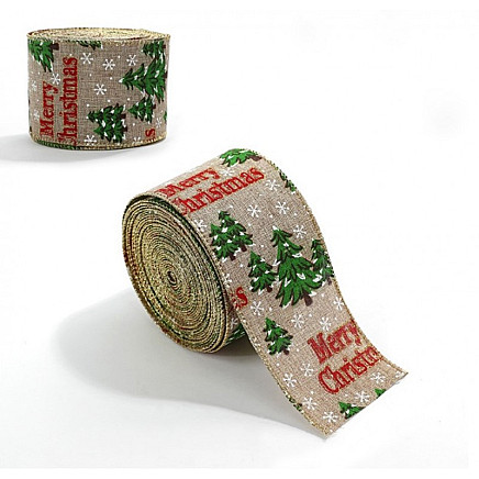 Christmas ribbon 6.3cm x 2m KSN140