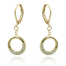 Earrings made of gold-plated stainless steel with English clasp KST3105