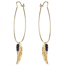 Earrings made of stainless steel plated with 14k gold KST3060