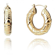 Earrings made of 14k gold-plated stainless steel KST3114