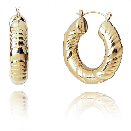 Earrings made of 14k gold-plated stainless steel KST3114