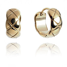 Earrings made of gold-plated stainless steel KST3118