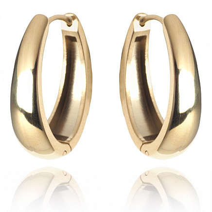 Earrings made of 14k gold-plated stainless steel KST3097