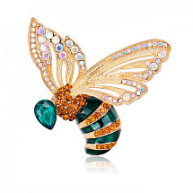 CRYSTAL bee decorative brooch BZ92