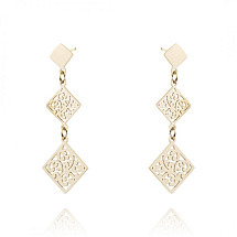 Earrings made of gold-plated stainless steel KST2691