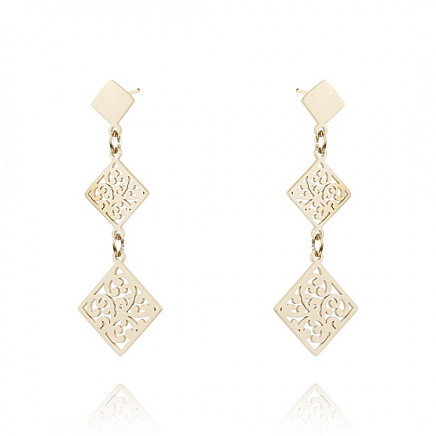 Earrings made of gold-plated stainless steel KST2691