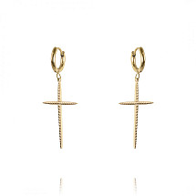 Earrings made of gold-plated stainless steel KST2843