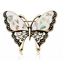 CRYSTAL decorative brooch butterfly BZ94