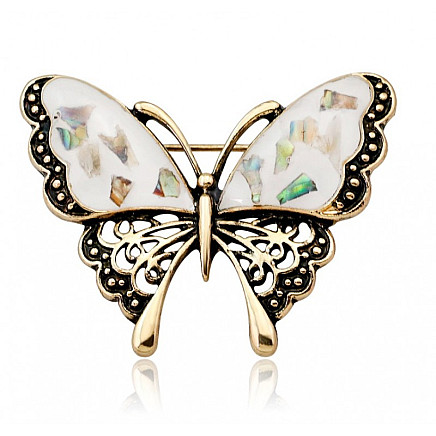 CRYSTAL decorative brooch butterfly BZ94