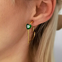 Earrings made of 14k gold-plated stainless steel KST2808ZIE