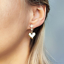 Earrings made of gold-plated stainless steel KST2823