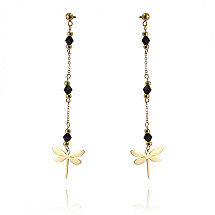 Earrings made of 14k gold-plated stainless steel KST2924