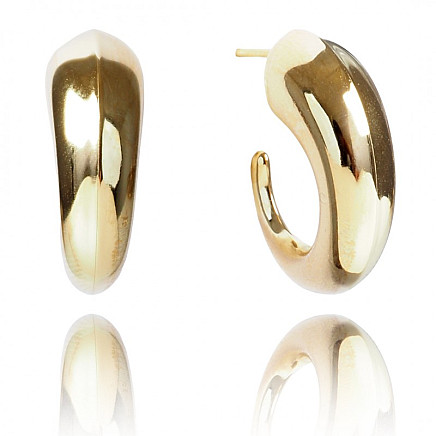 Earrings made of gold-plated stainless steel KST3173