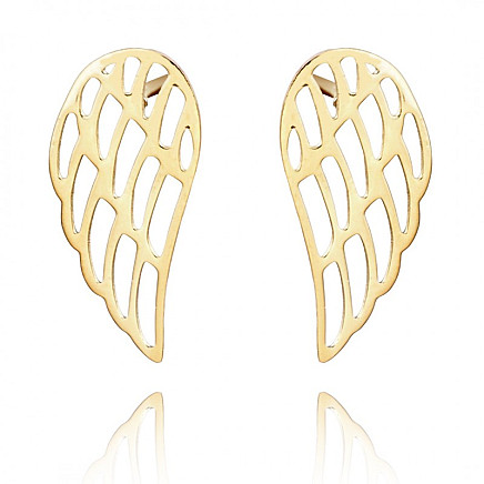 Earrings made of gold-plated stainless steel KST3176