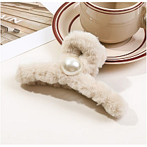 XL fur buckle hair clip 13 cm SP251K