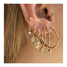 EARRINGS set 7in1 ear cuffs K1514Z