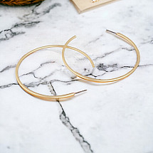 Women's hoop earrings 6.7 cm K1542