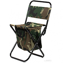 Folding tourist and fishing chair with storage KRT06MORO