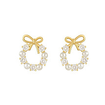 Earrings made of gold-plated stainless steel KST3143